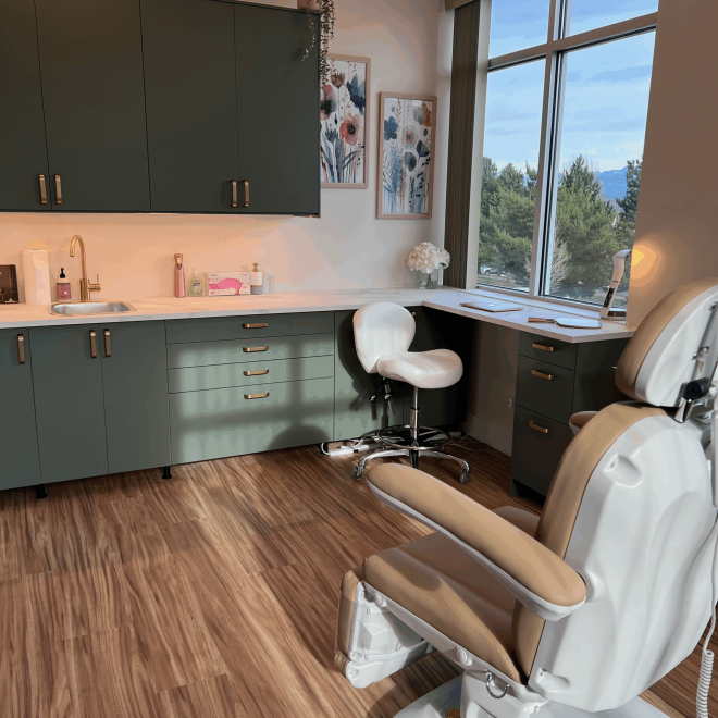 Alpenglow Aesthetique treatment room detail